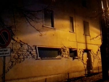 Damage caused by the earthquake. Reuters