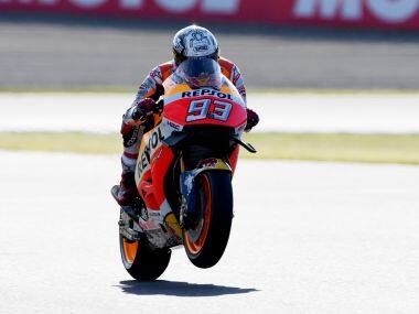 Moto GP: Marc Marquez secures third title as Valentino Rossi, Jorge Lorenzo crash in Japan