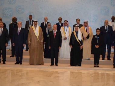 Foreign ministers at the OIC. Twitter @OIC_OCI