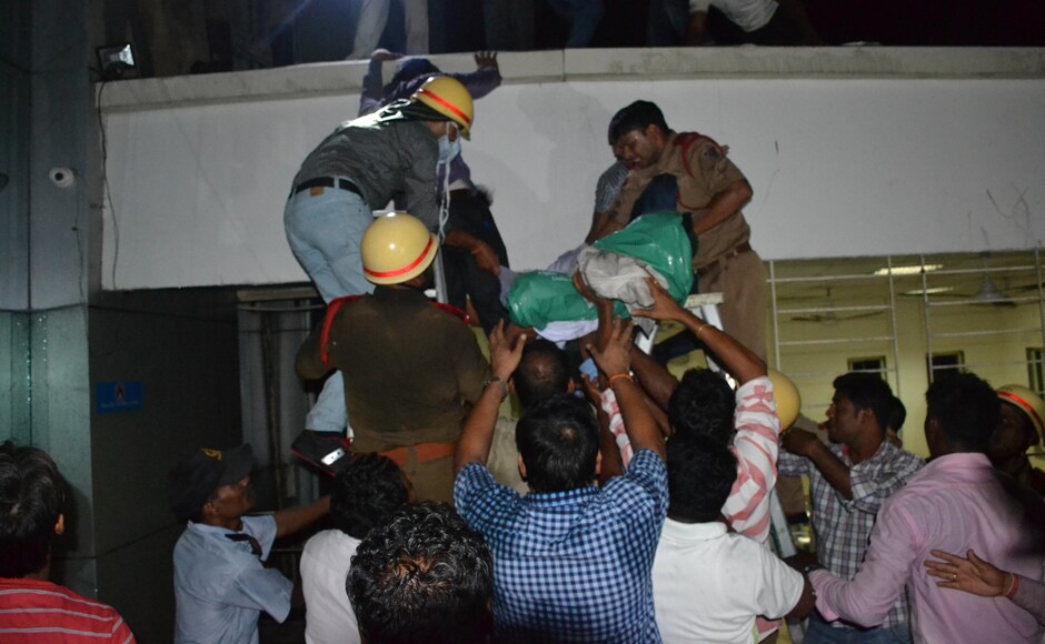 The Odisha government lodged two FIRs against the Institute of Medical Sciences and SUM Hospital authorities in connection with the fire. Photo: Biswa Ranjan The Odisha government lodged two FIRs against the Institute of Medical Sciences and SUM Hospital authorities in connection with the fire. Photo: Biswa Ranjan