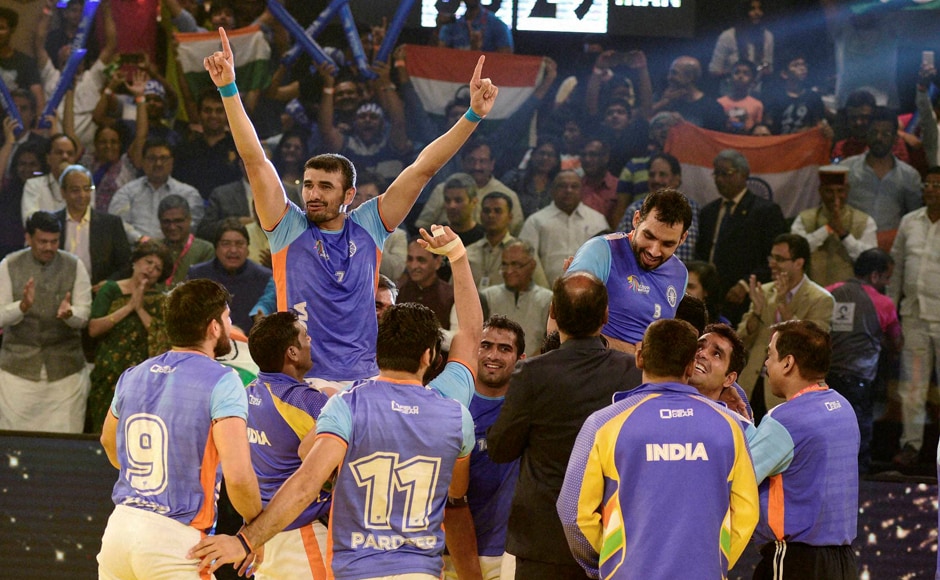 India Fightback Against Iran To Lift Kabaddi World Cup 2016 Trophy