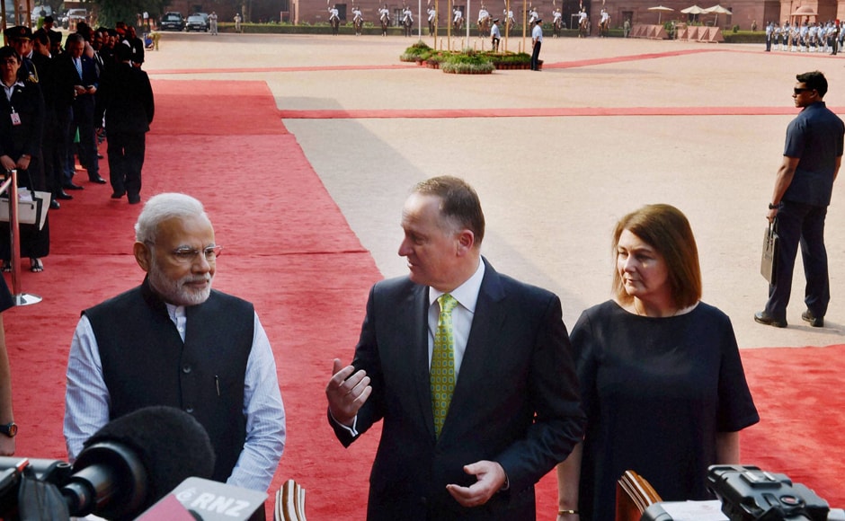 Before raising the issue of terrorism, Modi and Key discussed investment and trade ties between the two countries. They recognised the need for greater economic engagement in order to effectively respond to the growing uncertainties in the global economy. (Photo: PTI) Before raising the issue of terrorism, Modi and Key discussed investment and trade ties between the two countries. They recognised the need for greater economic engagement in order to effectively respond to the growing uncertainties in the global economy. (Photo: PTI)