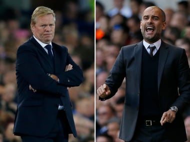 Pep Guardiola and ronald Koeman will face off for the first time in the Premier League. Reuters