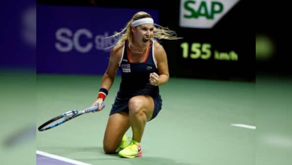 WTA Finals: Dominika Cibulkova sends Simona Halep packing, keeps her chances alive