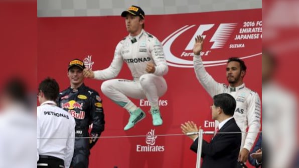 Formula One: Nico Rosberg wins Japanese GP, Lewis Hamilton battles to third after poor start