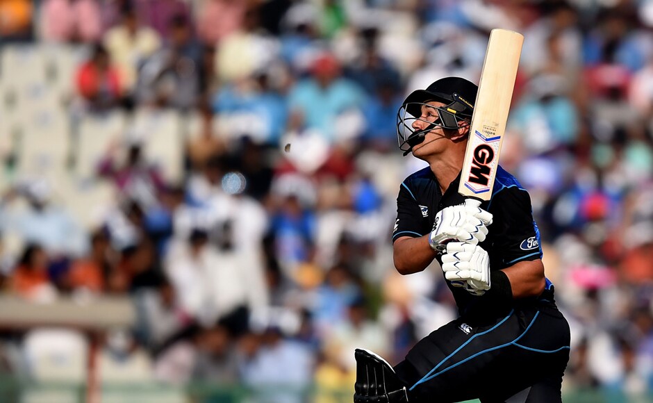 New Zealand veteran batsman Ross Taylor played what was arguably his best innings of this series with 44 runs of 56 balls before falling to Amit Mishra. AFP New Zealand veteran batsman Ross Taylor played what was arguably his best innings of this series with 44 runs of 56 balls before falling to Amit Mishra. AFP