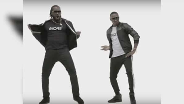 Dwayne Bravo, Chris Gayle promote SKORE condoms with Indian version of Champion song