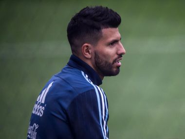 Manchester City striker Sergio Aguero. AFP