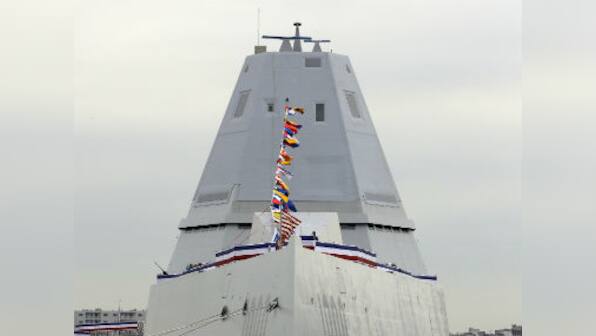 US Navy inaugurates new stealth warship and guided-missile destroyer USS Zumwalt