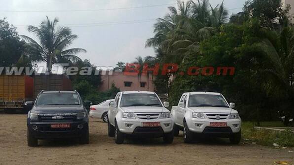 Spied: Facelifted Tata Xenon spotted testing in India