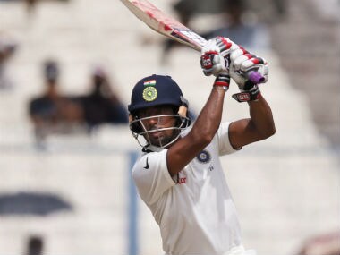 Wriddhiman Saha scored an unbeatan 54 in the first Innings at Kolkata. AP