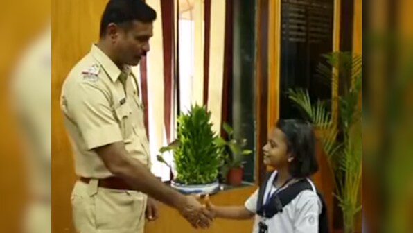 WATCH: Mumbai police inspector switches jobs with schoolgirl ahead of World Teachers' Day