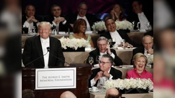 Trump, Clinton trade caustic barbs and brutal takedowns as roast turns bitter