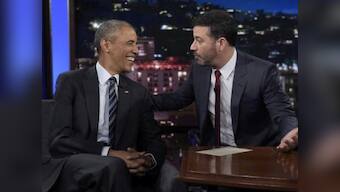 Barack Obama takes a dig at Donald Trump on Jimmy Kimmel Live