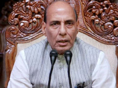 File image of Union minister Rajnath Singh. PTI