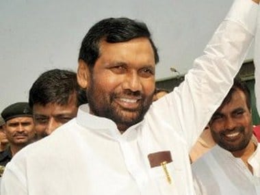 File photo of Ram Vilas Paswan. AFP