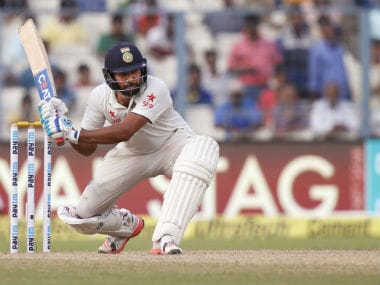 Rohit Sharma in action during the second Test against New Zealand at Eden Gardens . AP