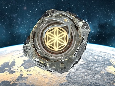 An artist's imagination of the proposed space nationa, Asgardia. Image courtesy Asgardia.space