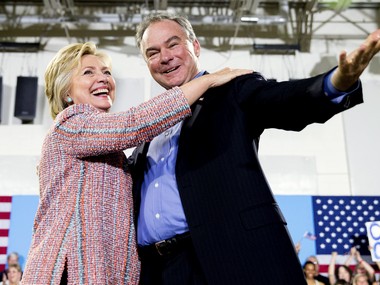 Kaine hopeful that Clinton will try to work with GOP to bridge deep divide Kaine hopeful that Clinton will try to work with GOP to bridge deep divide