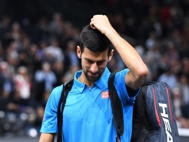 Novak Djokovic leaves the court after losing against Marin Cilic. AFP