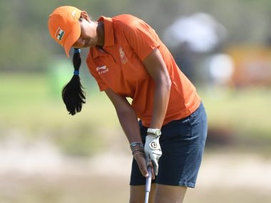 File photo of Aditi Ashok. AFP