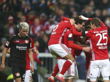 Bundesliga roundup: Bayern Munich notch win; two-goal Vedad Ibisevic sent off as Hertha Berlin go third