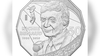 'Marvellous' Richie Benaud honoured with 50-cent coin in Australia