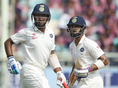 India vs England, 2nd Test: Virat Kohli, Cheteshwar Pujara set up platform for hosts after early strikes