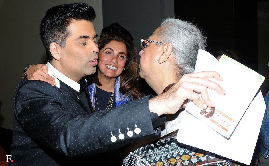 A candid photo of Karan Johar and Dimple Kapadia. Sachin Gokhale/Fistpost A candid photo of Karan Johar and Dimple Kapadia. Sachin Gokhale/Fistpost