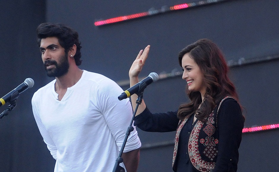 Rana Daggubati and Dia Mirza interact with the audience during the day long festival. Sachin Gokhale/Firstpost Rana Daggubati and Dia Mirza interact with the audience during the day long festival. Sachin Gokhale/Firstpost