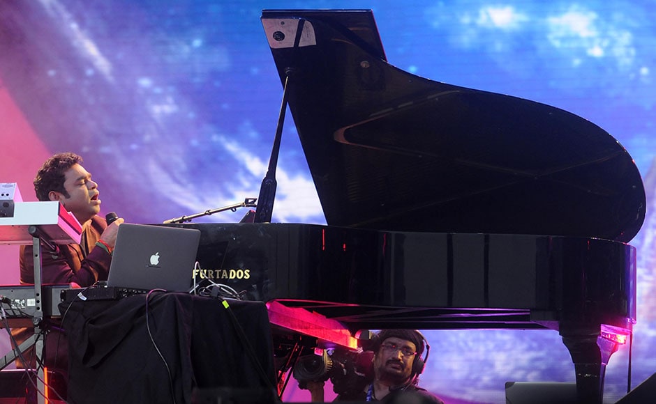 AR Rahman performed his famous track during the Global Citizen India Festival. Sachin Gokhale/Firstpost AR Rahman performed his famous track during the Global Citizen India Festival. Sachin Gokhale/Firstpost