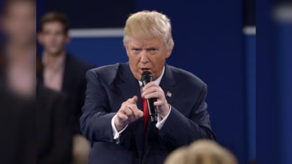 Trump at a public event