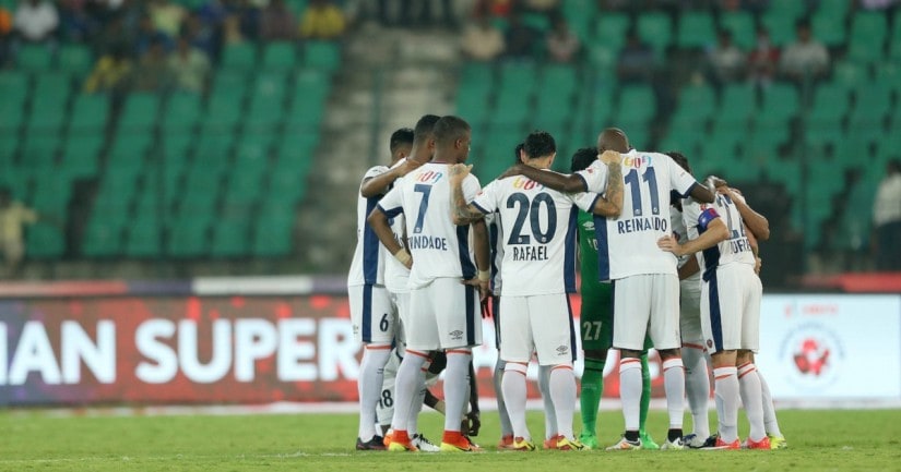FC Goa during match 12 of the Indian Super League (ISL) season 3 against Chennaiyin FC. ISL