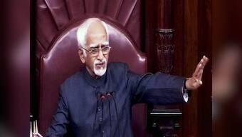 Rajya Sabha Chairman Hamid Ansari unhappy as MPs go missing during Question Hour