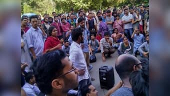 JNU missing student case: Police stop protest march by kin and students to Parliament
