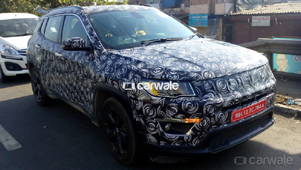 Spied: Jeep Compass spotted testing in India Spied: Jeep Compass spotted testing in India