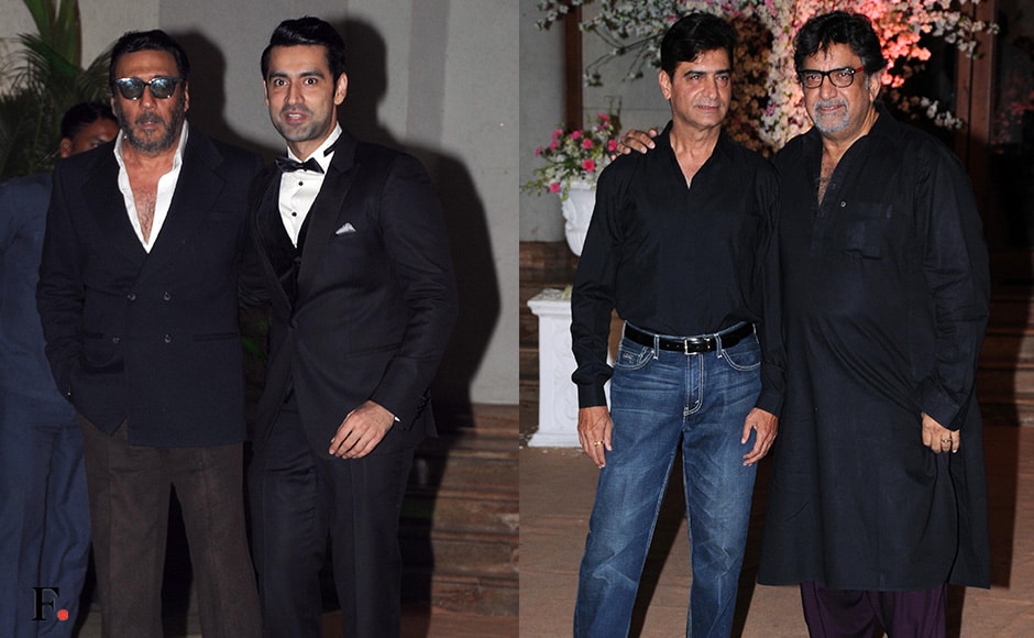 Jackie Shroff with Karan Nath and Indra Kumar with Baba Azmi. Sachin Gokhale/Firstpost Jackie Shroff with Karan Nath and Indra Kumar with Baba Azmi. Sachin Gokhale/Firstpost
