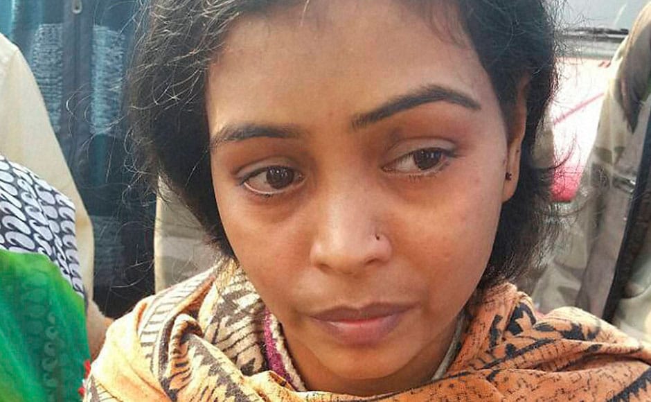 A bride-to-be who was travelling on the ill-fated Indore-Patna express that derailed in Kanpur Dehat and lost her father in the mishap, looks on inconsolably. PTI A bride-to-be who was travelling on the ill-fated Indore-Patna express that derailed in Kanpur Dehat and lost her father in the mishap, looks on inconsolably. PTI