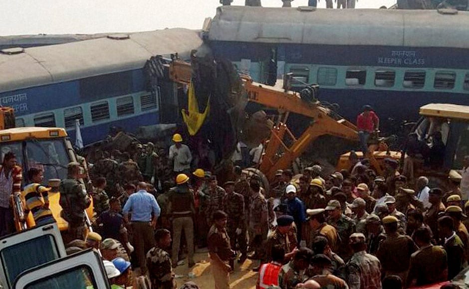 The passengers were asleep when the disaster struck, stunning everyone. The first to derail were the S1 and S2 coaches, which suffered the maximum damage, followed by 12 other coaches. PTI The passengers were asleep when the disaster struck, stunning everyone. The first to derail were the S1 and S2 coaches, which suffered the maximum damage, followed by 12 other coaches. PTI
