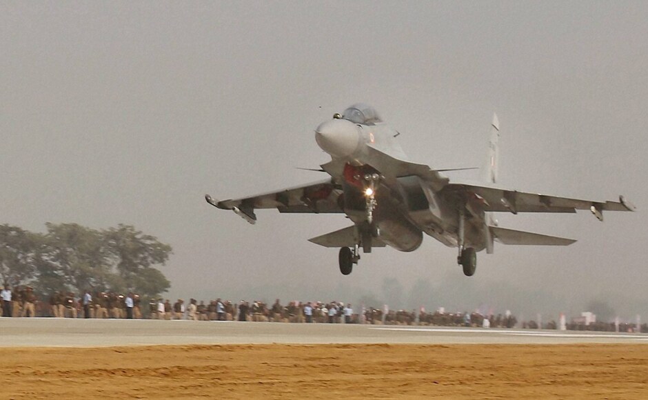 In a first for any road launch, six fighter jets of the IAF on Monday made a touchdown on the Agra-Lucknow Expressway, India's longest. Fighter plane Sukhoi barely skimmed the road and took off to to mark the opening of the ambitious project. The Expressway was inaugrated by Samajwadi Party Supremo Mulayam Singh on the occassion of his birthday. PTI In a first for any road launch, six fighter jets of the IAF on Monday made a touchdown on the Agra-Lucknow Expressway, India's longest. Fighter plane Sukhoi barely skimmed the road and took off to to mark the opening of the ambitious project. The Expressway was inaugrated by Samajwadi Party Supremo Mulayam Singh on the occassion of his birthday. PTI