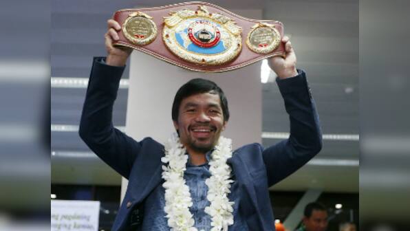 Manny Pacquiao uses social media to tease Floyd Mayweather rematch