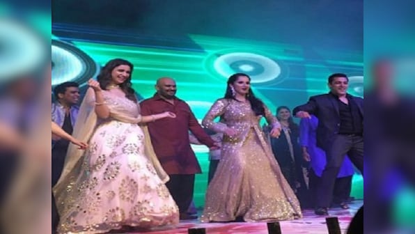 Salman Khan, Parineeti Chopra shake a leg at Sania Mirza's sister sangeet in Hyderabad