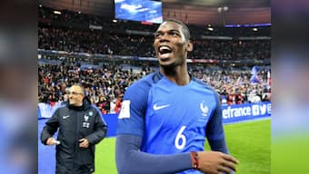 Paul Pogba lauded by France coach Didier Deschamps after 2-1 win against Sweden
