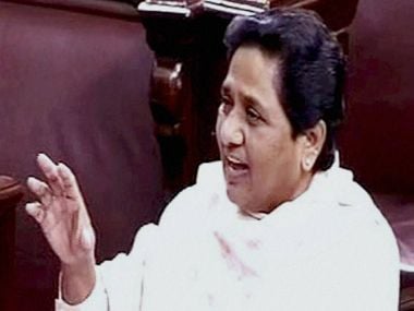 BSP chief and former UP Chief Minister Mayawati in Rajya Sabha on Wednesday. PTI