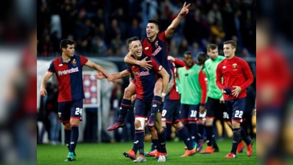 Serie A roundup: Genoa's Giovanni Simeone stuns Juventus with brace; Roma, AC Milan close gap at top