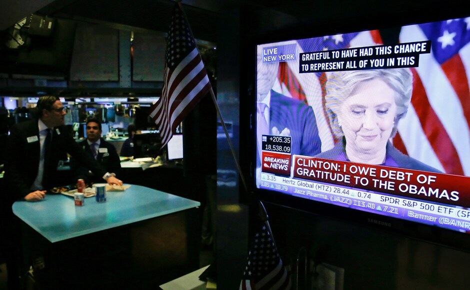 Having been so close to breaking through the glass ceiling and becoming America's first woman president, Clinton faced her tearful supporters. She ended her speech on a hopeful note, saying Having been so close to breaking through the glass ceiling and becoming America's first woman president, Clinton faced her tearful supporters. She ended her speech on a hopeful note, saying