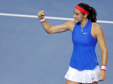 Fed Cup: Caroline Garcia upsets Karolina Pliskova to give France 2-1 lead in final Fed Cup: Caroline Garcia upsets Karolina Pliskova to give France 2-1 lead in final