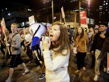 Anti-Donald Trump protest: Five shot in Seattle near site of demonstration, police call it unrelated to stir