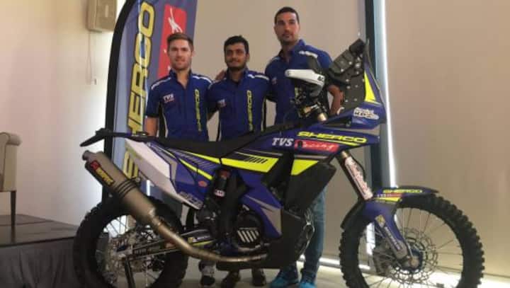 TVS Sherco announce 2017 Dakar plans TVS Sherco announce 2017 Dakar plans