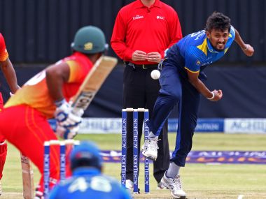 Sri Lanka's Suranga Lakmal fined half match-fee for throwing the ball at Zimbabwe player Sri Lanka's Suranga Lakmal fined half match-fee for throwing the ball at Zimbabwe player